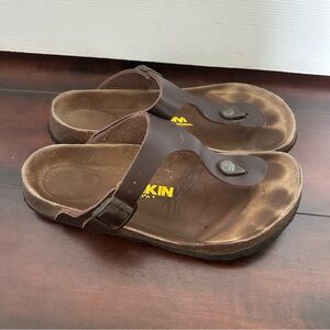 Size 8-8.5 Viking Brown Leather and Cork Laguna Sandals
